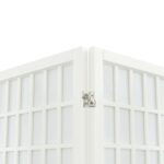 vidaXL Skladací paraván s 3 panelmi, japonský štýl 120x170 cm biely – Obrázok 6