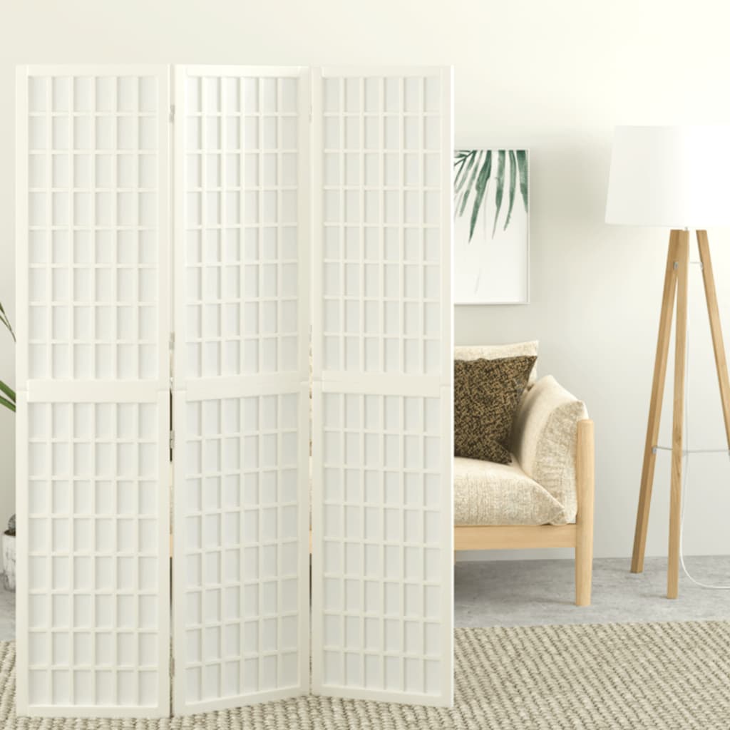VXL8720845718732_m_en_hd_1.jpg vidaXL Skladací paraván s 3 panelmi, japonský štýl 120x170 cm biely – Obrázok 1