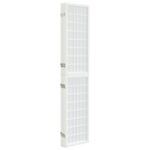 vidaXL Skladací paraván s 4 panelmi, japonský štýl 160x170 cm biely – Obrázok 4