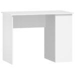 vidaXL Stôl biely 100x55x75 cm spracované drevo – Obrázok 2