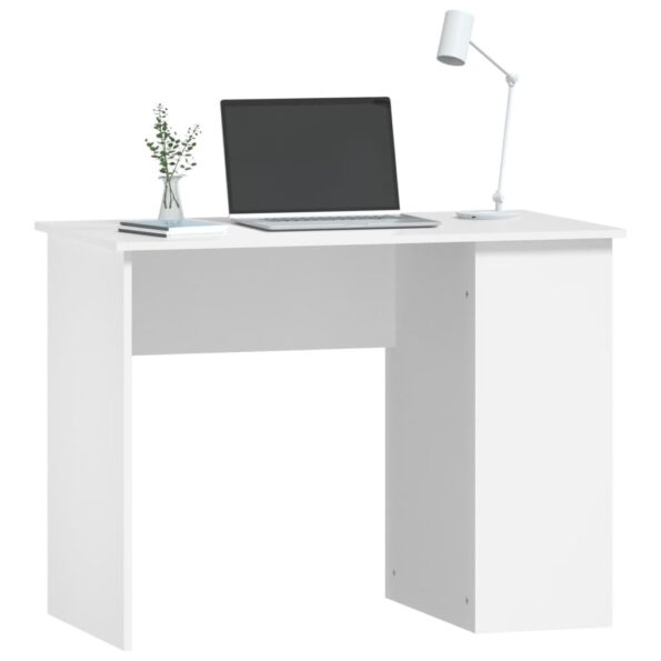 vidaXL Stôl biely 100x55x75 cm spracované drevo – Obrázok 3