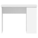 vidaXL Stôl biely 100x55x75 cm spracované drevo – Obrázok 4