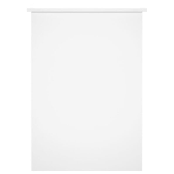 vidaXL Stôl lesklý biely 100x55x75 cm spracované drevo – Obrázok 5