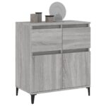 vidaXL Komoda sivý dub sonoma 60x35x70 cm spracované drevo – Obrázok 4
