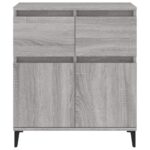 vidaXL Komoda sivý dub sonoma 60x35x70 cm spracované drevo – Obrázok 7