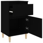 vidaXL Nočný stolík čierny 40x35x70 cm – Obrázok 8