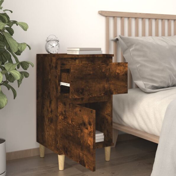 vidaXL Nočné stolíky 2 ks dymový dub 40x35x70 cm – Obrázok 3