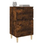 vidaXL Nočné stolíky 2 ks dymový dub 40x35x70 cm – Obrázok 4
