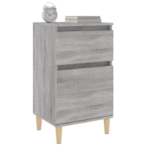vidaXL Nočné stolíky 2 ks sivé sonoma 40x35x70 cm – Obrázok 4