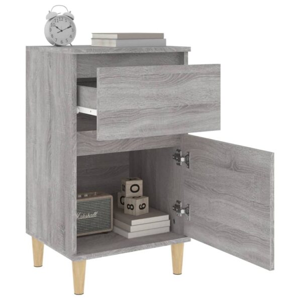 vidaXL Nočné stolíky 2 ks sivé sonoma 40x35x70 cm – Obrázok 5