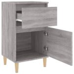 vidaXL Nočné stolíky 2 ks sivé sonoma 40x35x70 cm – Obrázok 8