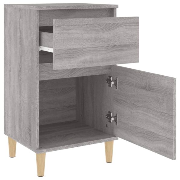 vidaXL Nočné stolíky 2 ks sivé sonoma 40x35x70 cm – Obrázok 8