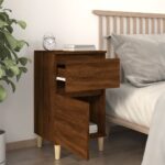 vidaXL Nočné stolíky 2 ks hnedý dub 40x35x70 cm – Obrázok 3