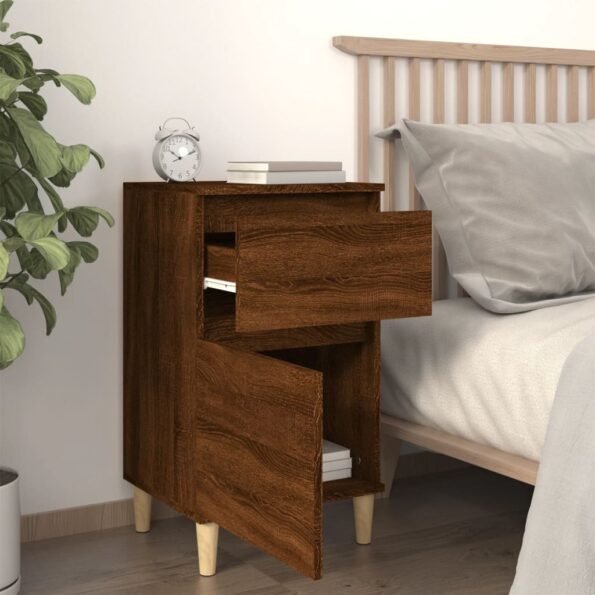 vidaXL Nočné stolíky 2 ks hnedý dub 40x35x70 cm – Obrázok 3