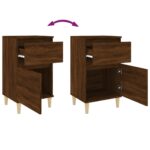 vidaXL Nočné stolíky 2 ks hnedý dub 40x35x70 cm – Obrázok 9