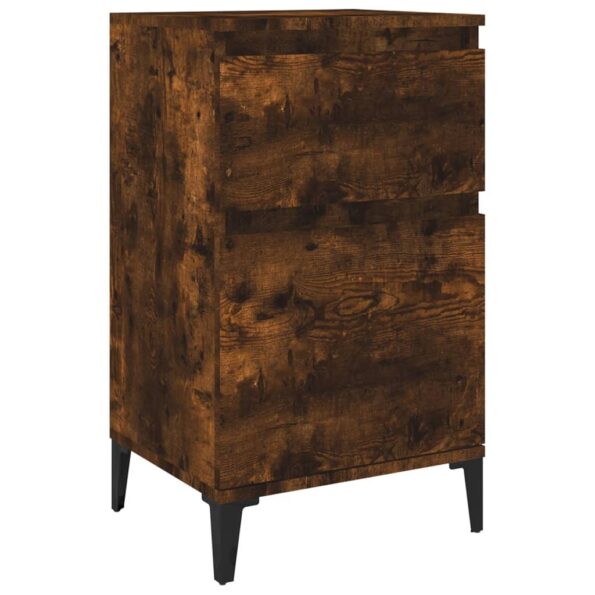 vidaXL Nočný stolík dymový dub 40x35x70 cm – Obrázok 2