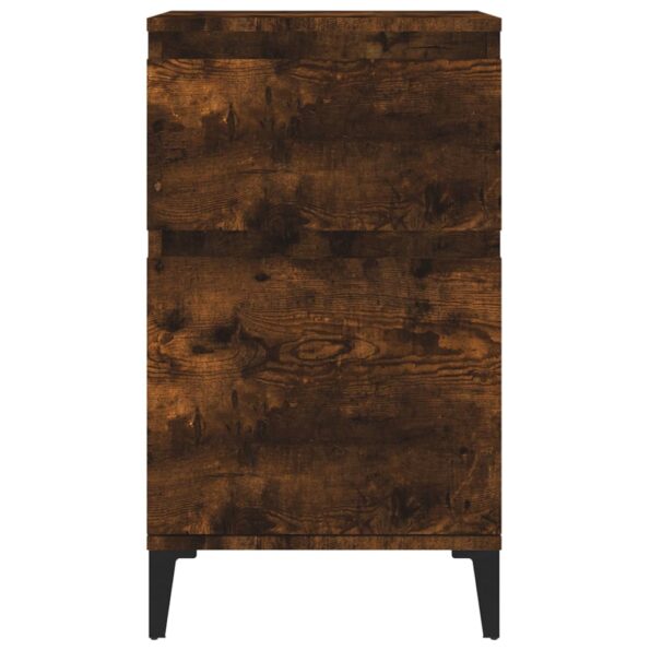 vidaXL Nočný stolík dymový dub 40x35x70 cm – Obrázok 6