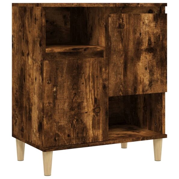 vidaXL Komoda dymový dub 60x35x70 cm spracované drevo – Obrázok 2