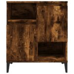 vidaXL Komoda dymový dub 60x35x70 cm spracované drevo – Obrázok 5