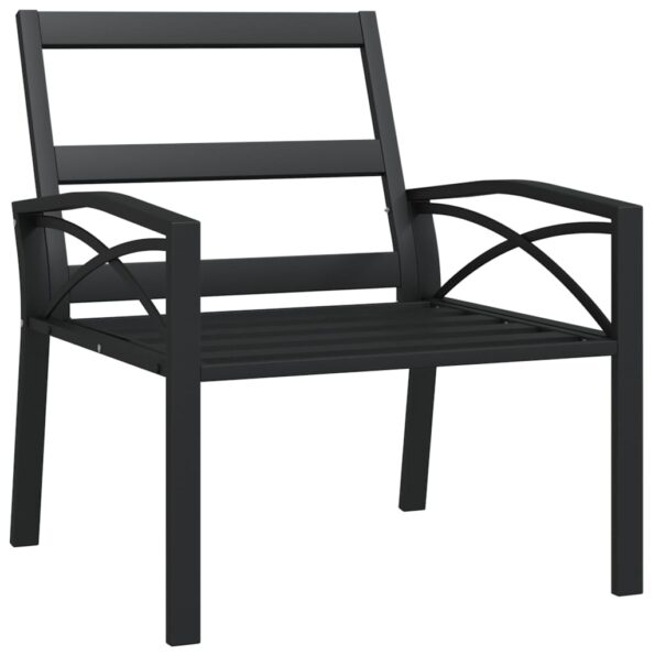 vidaXL Záhradná stolička so sivými vankúšmi 68x76x79 cm oceľ – Obrázok 6