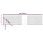vidaXL Drôtený plot zelený 1,6x25 m – Obrázok 5