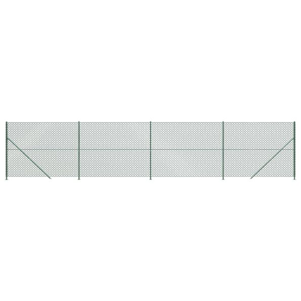 vidaXL Drôtený plot s prírubou zelený 1,6x10 m – Obrázok 2