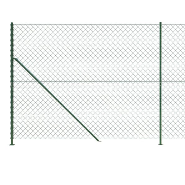 vidaXL Drôtený plot s prírubou zelený 1,6x10 m – Obrázok 4