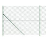 vidaXL Drôtený plot s prírubou zelený 1,8x25 m – Obrázok 4