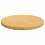 vidaXL Stolová doska Ø40x2,5 cm bambus – Obrázok 2