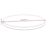 vidaXL Stolová doska Ø40x2,5 cm bambus – Obrázok 4