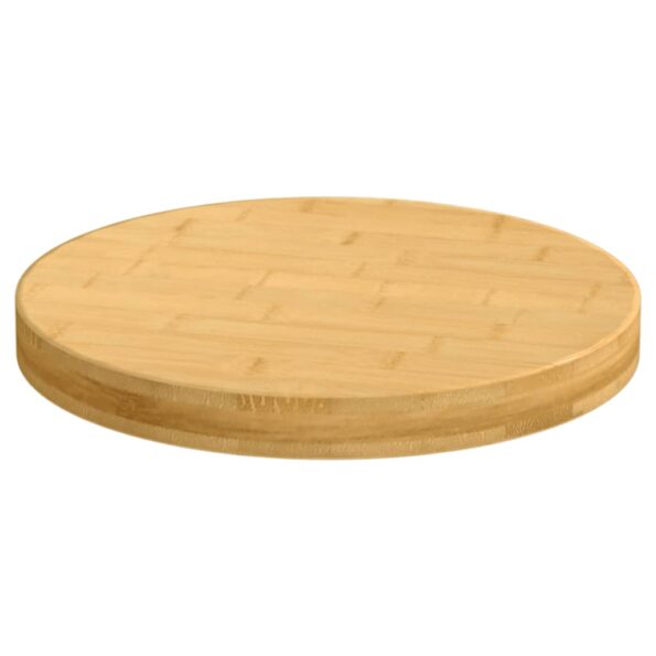 vidaXL Stolová doska Ø50x4 cm bambus – Obrázok 2