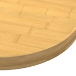 vidaXL Stolová doska Ø50x4 cm bambus – Obrázok 3