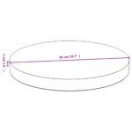 vidaXL Stolová doska Ø50x4 cm bambus – Obrázok 4
