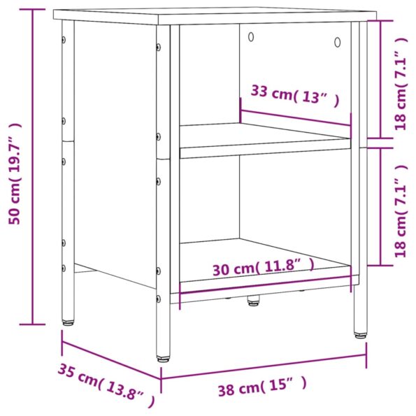 vidaXL Botník čierny 38x35x50 cm kompozitné drevo – Obrázok 9
