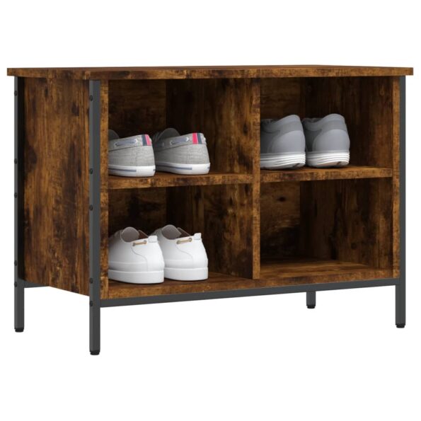 vidaXL Botník dymový dub 69x35x50 cm kompozitné drevo – Obrázok 3