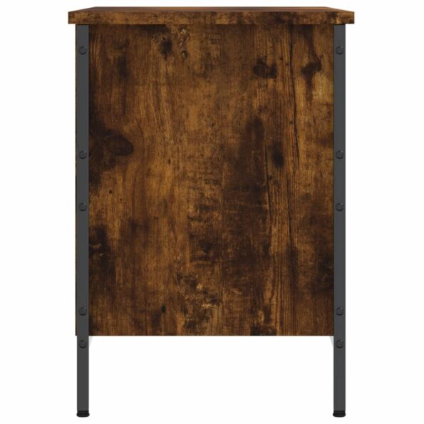 vidaXL Botník dymový dub 69x35x50 cm kompozitné drevo – Obrázok 5