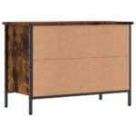 vidaXL Botník dymový dub 69x35x50 cm kompozitné drevo – Obrázok 6