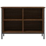 vidaXL Botník hnedý dub 69x35x50 cm kompozitné drevo – Obrázok 4