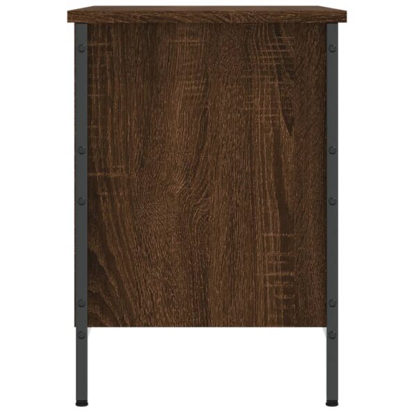 vidaXL Botník hnedý dub 69x35x50 cm kompozitné drevo – Obrázok 5