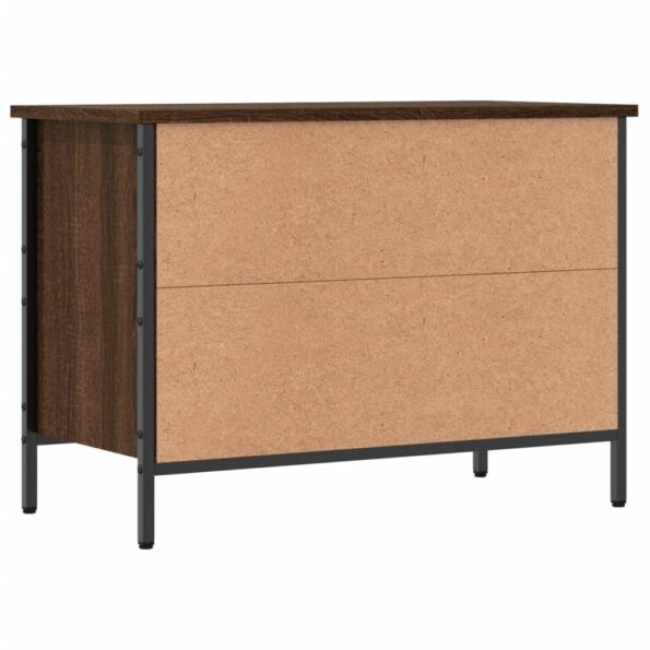 vidaXL Botník hnedý dub 69x35x50 cm kompozitné drevo – Obrázok 6