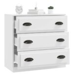 vidaXL Komoda biela 70x35,5x67,5 cm spracované drevo – Obrázok 7