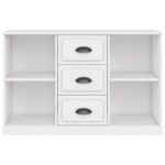 vidaXL Komoda biela 104,5x35,5x67,5 cm kompozitné drevo – Obrázok 4