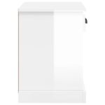 vidaXL Nočné stolíky 2 ks lesklé biele 43x36x50 cm – Obrázok 9