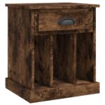 vidaXL Nočný stolík dymový dub 43x36x50 cm – Obrázok 2