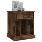 vidaXL Nočný stolík dymový dub 43x36x50 cm – Obrázok 4