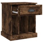 vidaXL Nočný stolík dymový dub 43x36x50 cm – Obrázok 6