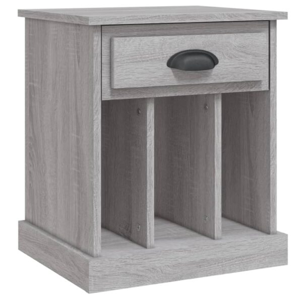 vidaXL Nočný stolík sivý sonoma 43x36x50 cm – Obrázok 2