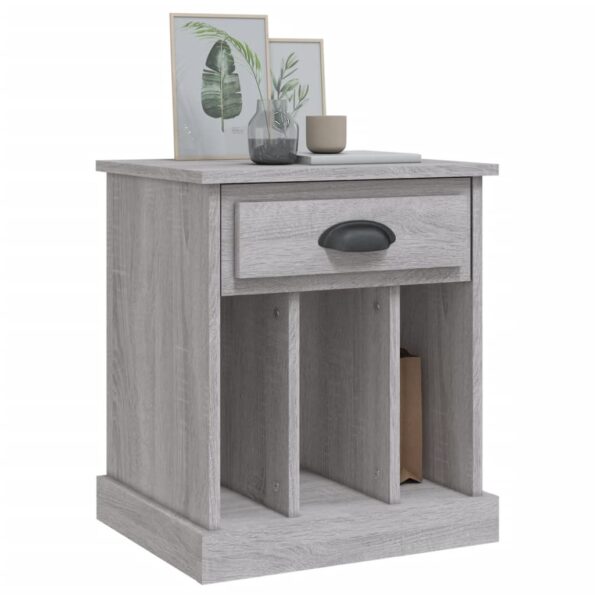 vidaXL Nočný stolík sivý sonoma 43x36x50 cm – Obrázok 4