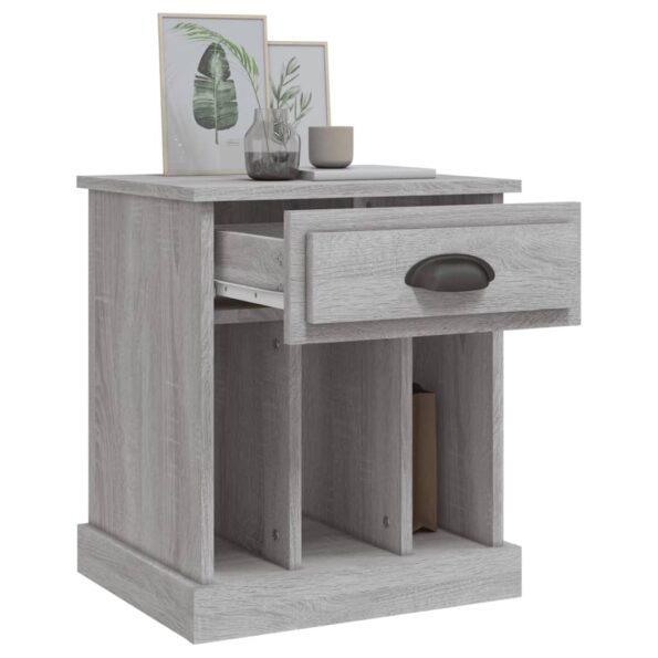 vidaXL Nočný stolík sivý sonoma 43x36x50 cm – Obrázok 5