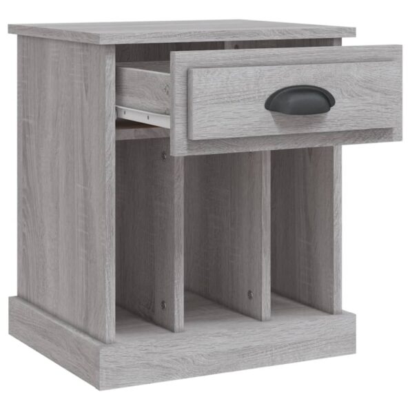 vidaXL Nočný stolík sivý sonoma 43x36x50 cm – Obrázok 6